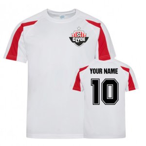 Your Name Clyde Sports Training Jersey-(White)