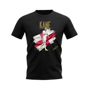 Harry Kane England Flag T-Shirt (Black)