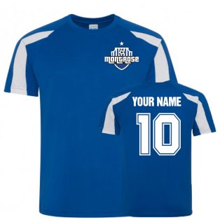 Your Name Montrose Sports Training Jersey-(Blue)