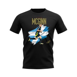 John McGinn Scotland Flag T-Shirt (Black)