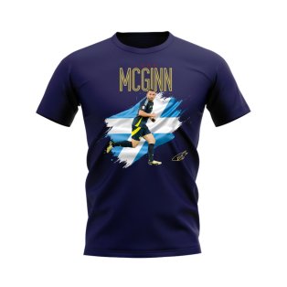 John McGinn Scotland Flag T-Shirt (Navy)