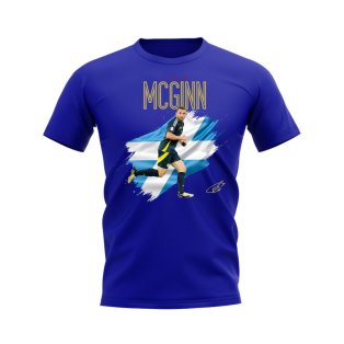John McGinn Scotland Flag T-Shirt (Blue)