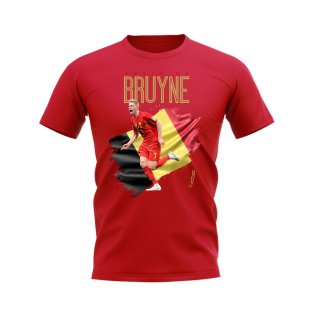 Kevin De Bruyne Belgium Flag T-Shirt (Red)