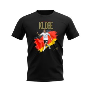 Miroslav Klose Germany Flag T-Shirt (Black)