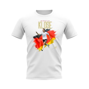 Miroslav Klose Germany Flag T-Shirt (White)