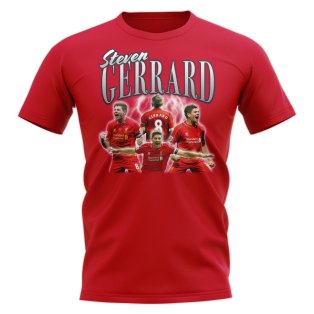 Steven Gerrard Liverpool Bootleg T-Shirt (Red)