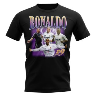 Ronaldo Nazario Real Madrid Bootleg T-Shirt (Black)