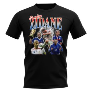 Zinedine Zidane France Bootleg T-Shirt (Black)