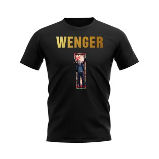 Arsene Wenger Name And Number Arsenal T-Shirt (Black)