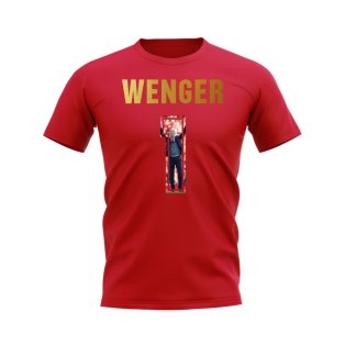 Arsene Wenger Name And Number Arsenal T-Shirt (Red)