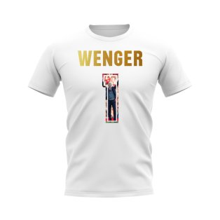 Arsene Wenger Name And Number Arsenal T-Shirt (White)
