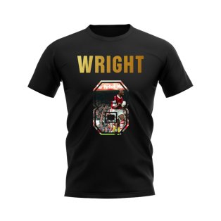 Ian Wright Name And Number Arsenal T-Shirt (Black)