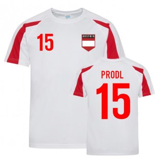 Sebastian Prodl Austria Sports Training Jersey (White-Red)