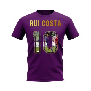 Rui Costa Name And Number Fiorentina T-Shirt (Purple)
