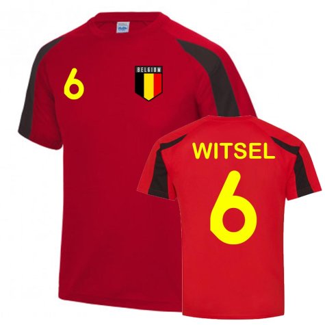 Axel Witsel Belgium Sports Training Jersey (Red-Black)