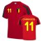 Yannick Carrasco Belgium Sports Training Jersey (Red-Black)