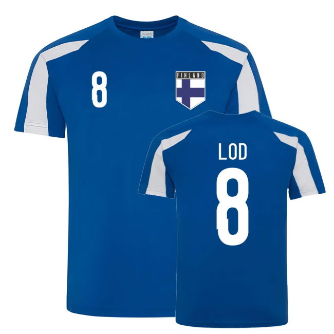 Robin Lod Finland Sports Training Jersey (Blue-White)