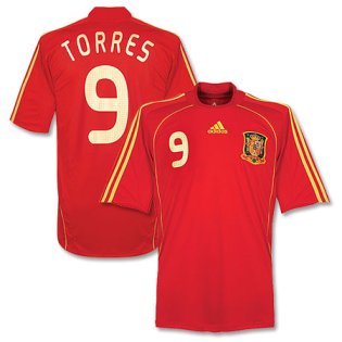 08-09 Spain home (Torres 9) [UV-8371] - Uksoccershop