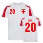 Dele Alli England Sports Training Jersey (White-Red)