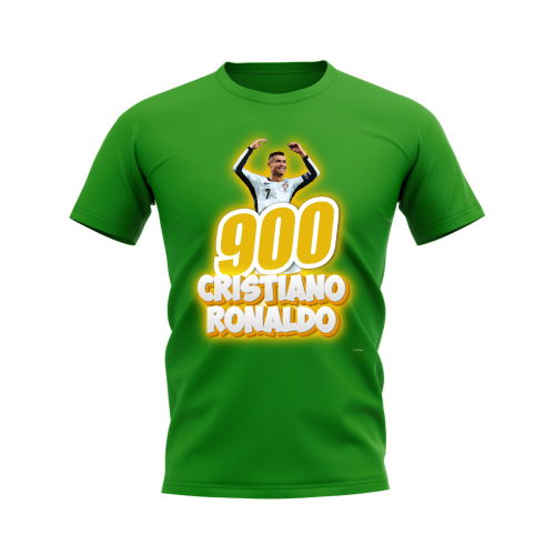 Cristiano Ronaldo 900 Career Goals T-Shirt (Green)
