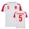 Rio Ferdinand England Sports Training Jersey (White-Red)