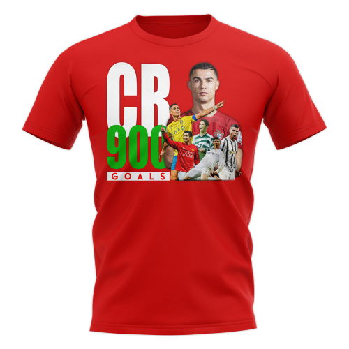 Cristiano Ronaldo 900 Goals T-Shirt (Red)