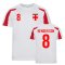 Jordan Henderson England Sports Training Jersey (White-Red)