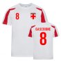 Paul Gascoigne England Sports Training Jersey (White-Red)