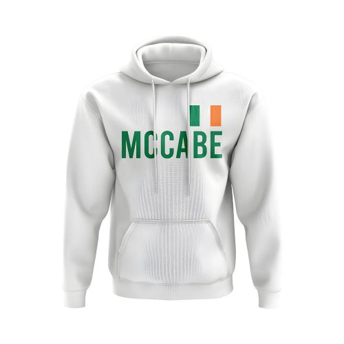 Katie McCabe Ireland Name Hoody (White)  Katie McCabe Ireland Name Hoody (White)