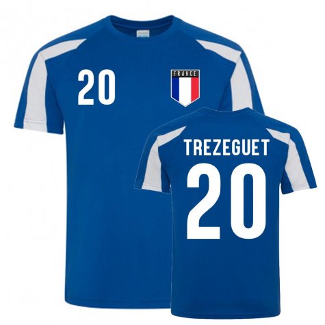 David Trezeguet France Sports Training Jersey (Blue-White)