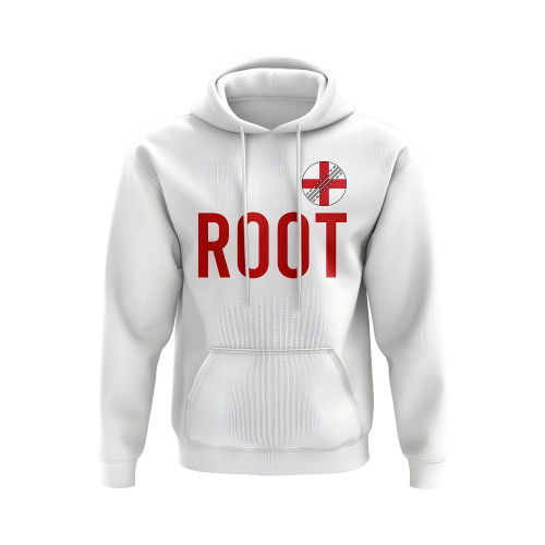 Joe Root England Name Hoody (White)  Joe Root England Name Hoody (White)