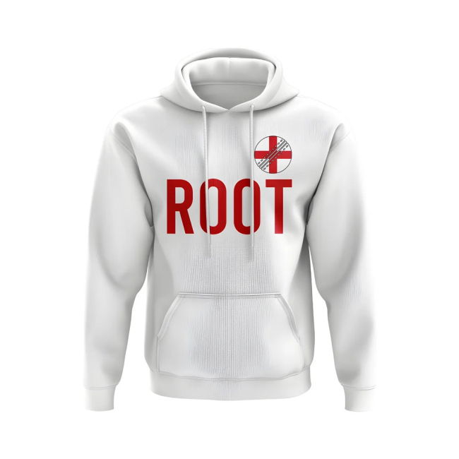 Joe Root England Name Hoody (White)