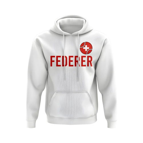 Roger Federer Switzerland Name Hoody (White)