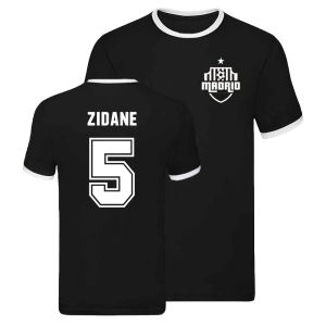 Real Madrid Ringer T-shirt (Zinedine Zidane 5)