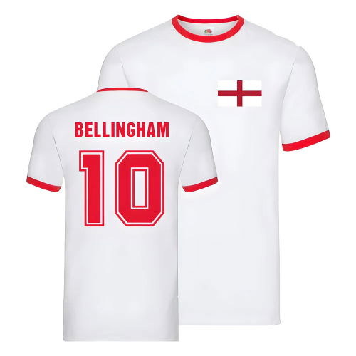 England Ringer T-Shirt (Jude Bellingham 10)