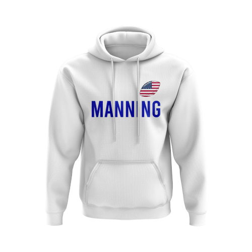 Peyton Manning USA Name Hoody (White)