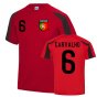 Ricardo Carvalho Portugal Sports Training Jersey (Red-Black)