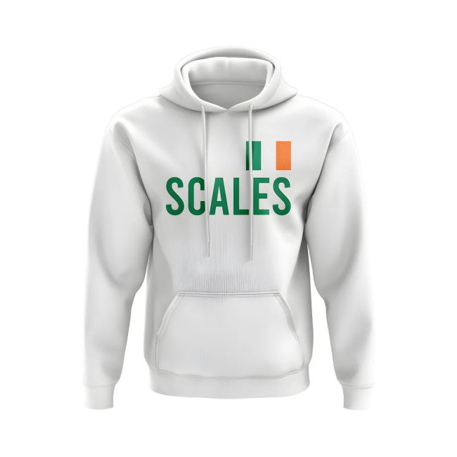 Liam Scales Ireland Name Hoody (White)