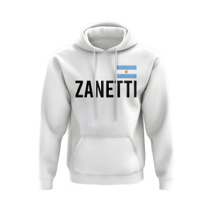 Javier Zanetti Argentina Name Hoody (White)