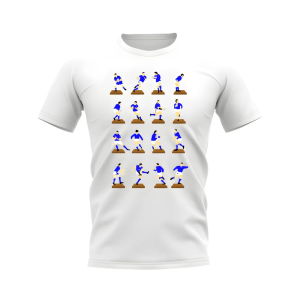 Blue Rugby Figurine T-Shirt (White)
