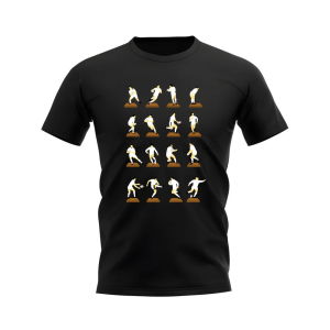 White Rugby Figurine T-Shirt (Black)