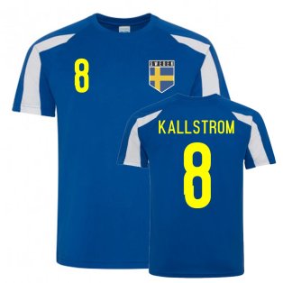 Kim Kallstrom Sweden Sports Training Jersey (Blue-White)