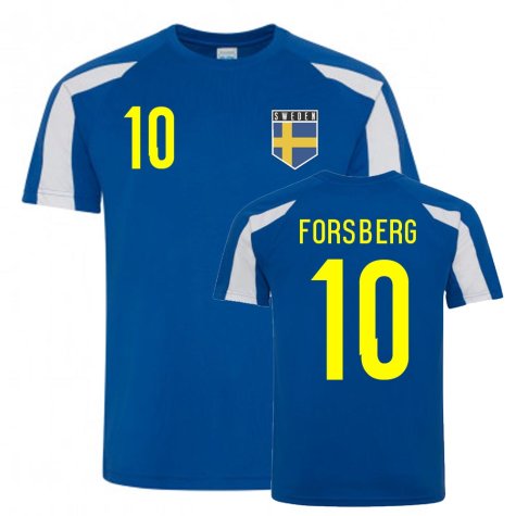 Emil Forsberg Sweden Sports Training Jersey (Blue-White)