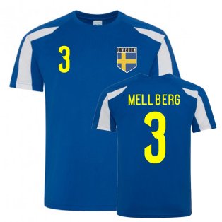Olof Mellberg Sweden Sports Training Jersey (Blue-White)