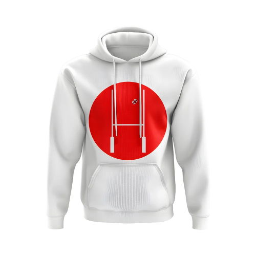 England Rugby Posts Circle Hoody (White)