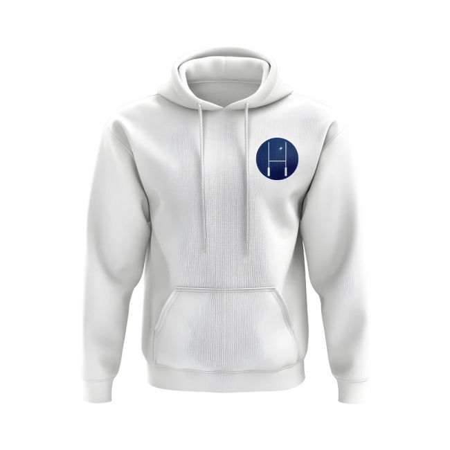 Scotland Rugby Posts Logo Hoody (White)