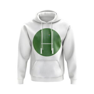 South Africa Rugby Posts Circle Hoody (White)