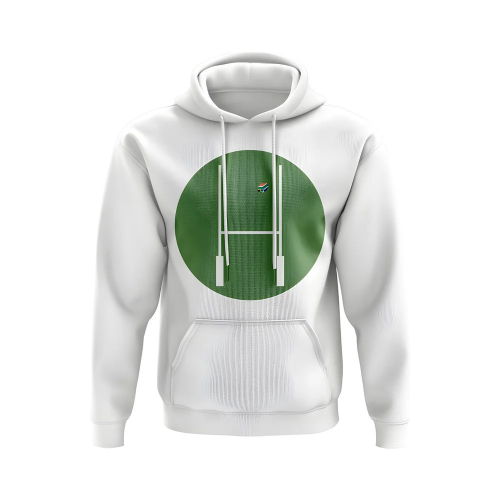 South Africa Rugby Posts Circle Hoody (White)