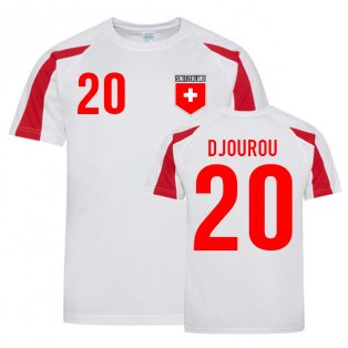 Johan Djourou Switzerland Sports Training Jersey (White-Red)