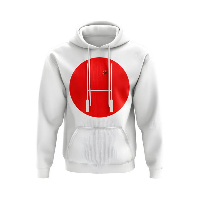 Wales Rugby Posts Circle Hoody (White)